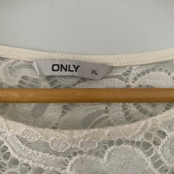 ONLY White Lace Sweetheart Dress - Picture 5 of 6